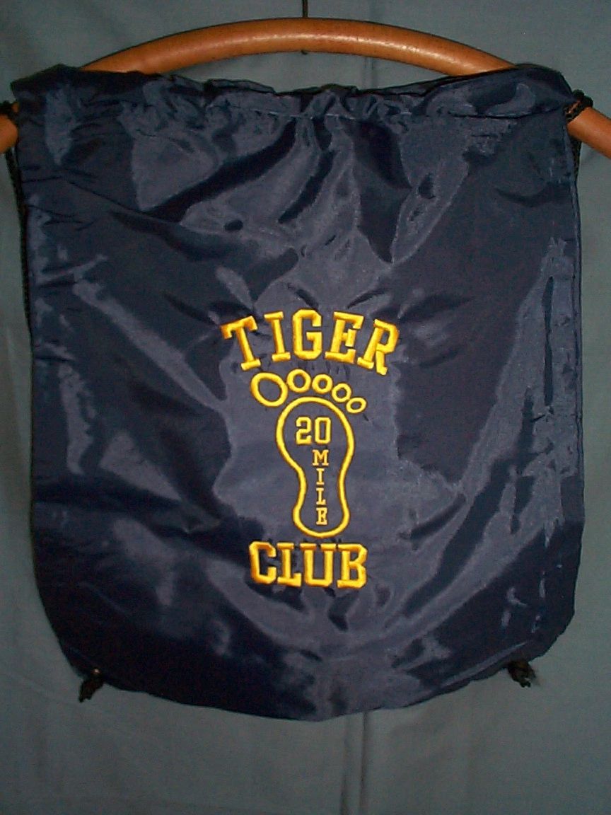 Tiger 20 Mile Club embroidered item